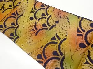 変わり波模様織出し袋帯